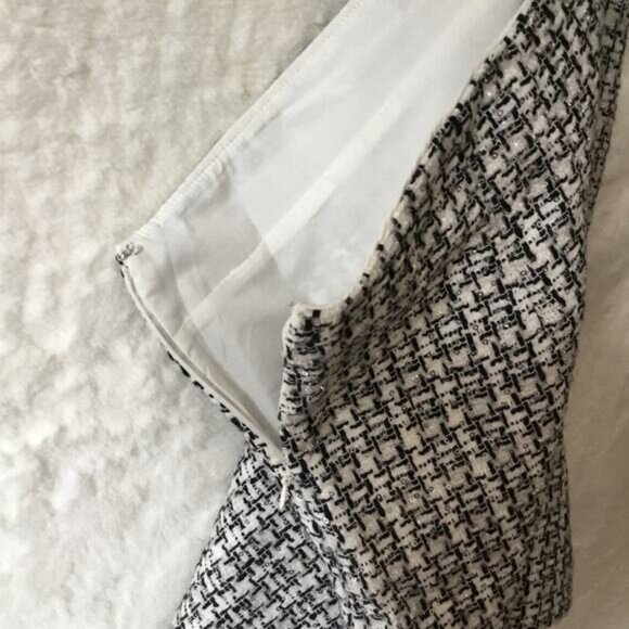 Loft Black and White Sequin Shift Skirt - Picture 5 of 14